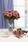 12-Piece Dusty Rose Artificial Roses – Long Stem Silk Flowers for Wedding Bouquets, Centerpieces, Party & Home Decor